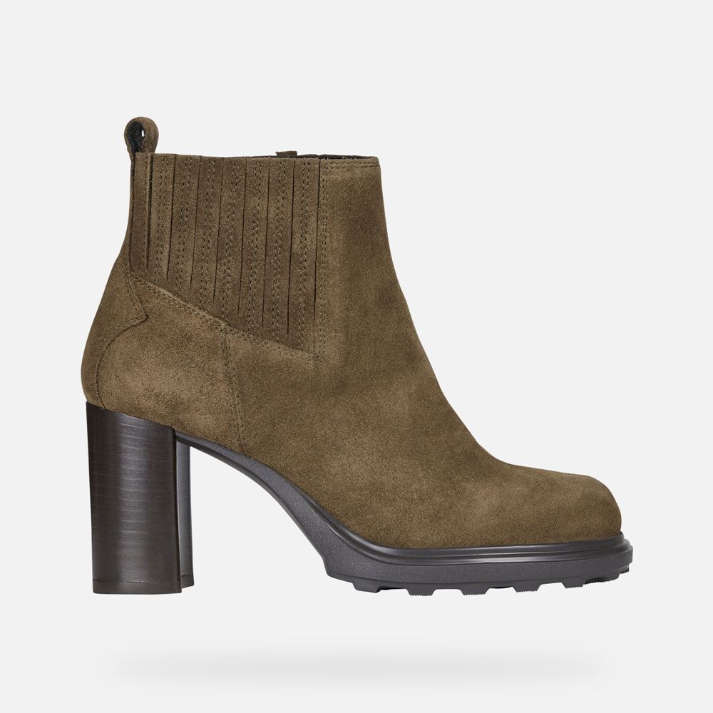 Botins Geox Senhora Verde Oliva - Salice Altas - GUILF5964